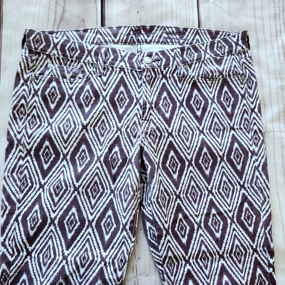 7 For All Mankind "Cropped Gwenevere" Ankle Skinny Pattern Pant, Women's Size 32 - Picture 5 of 12